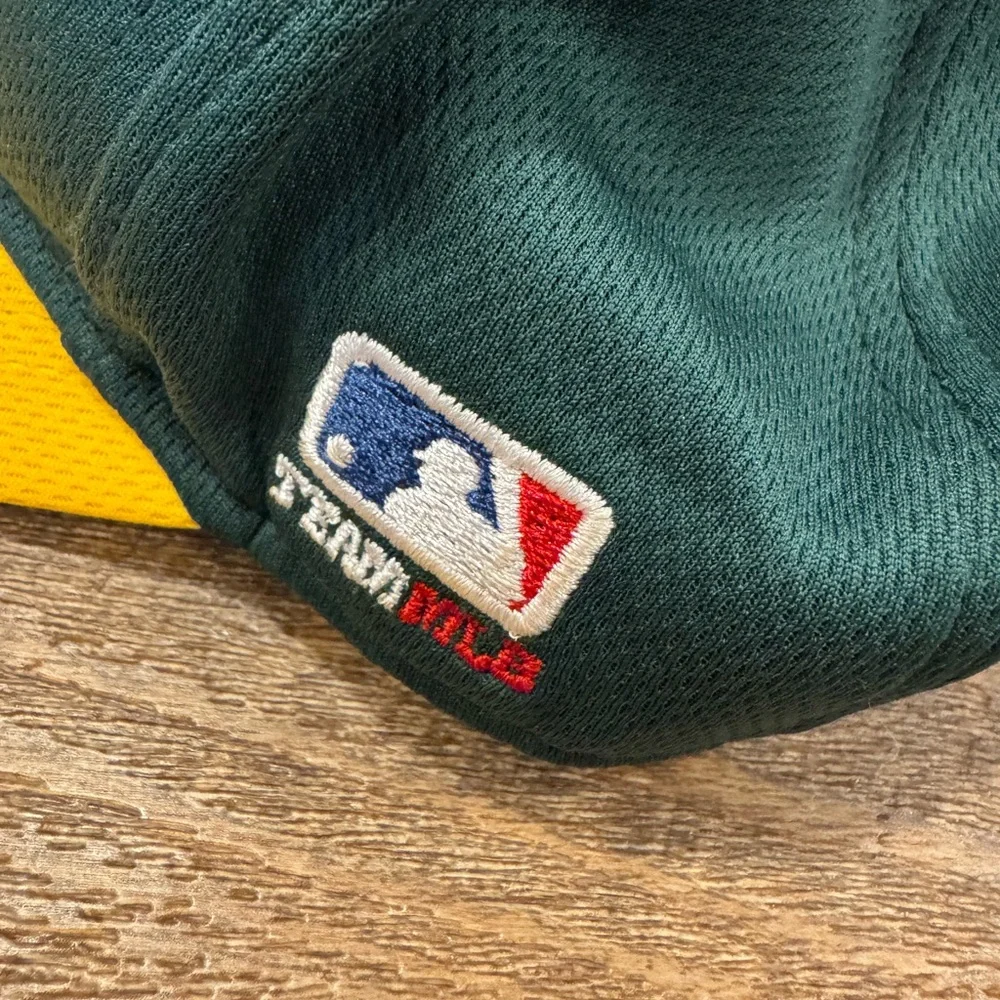 Youth Oakland Athletics A's OC Sports Team MLB Adjustable Hat Cap Green Yellow